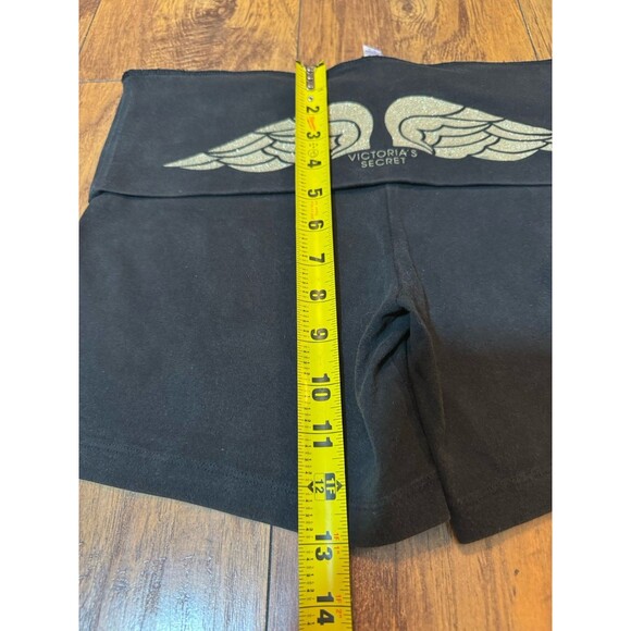 Vintage Victoria’s Secret PINK Gold Wings Fold Over Yoga Shorts – Medium, 2010s - Picture 7 of 11
